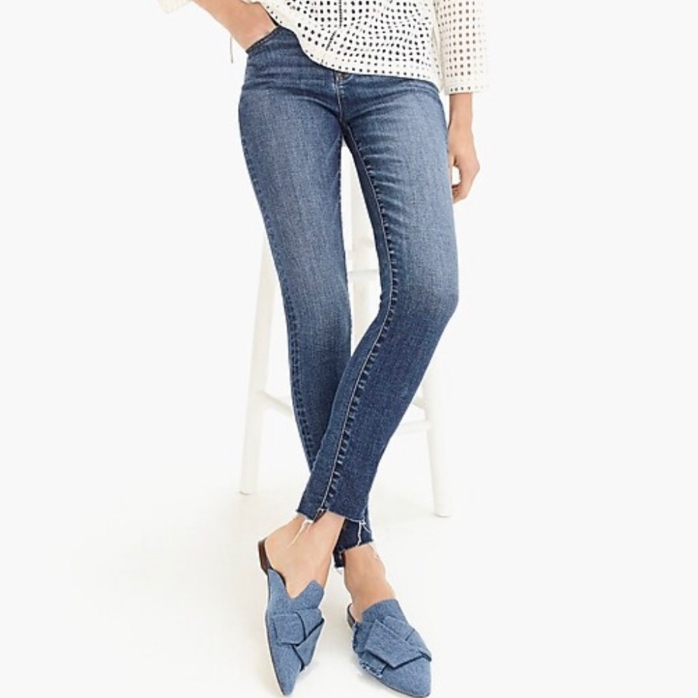 Jcrew 9” high rise jeans with step hem
